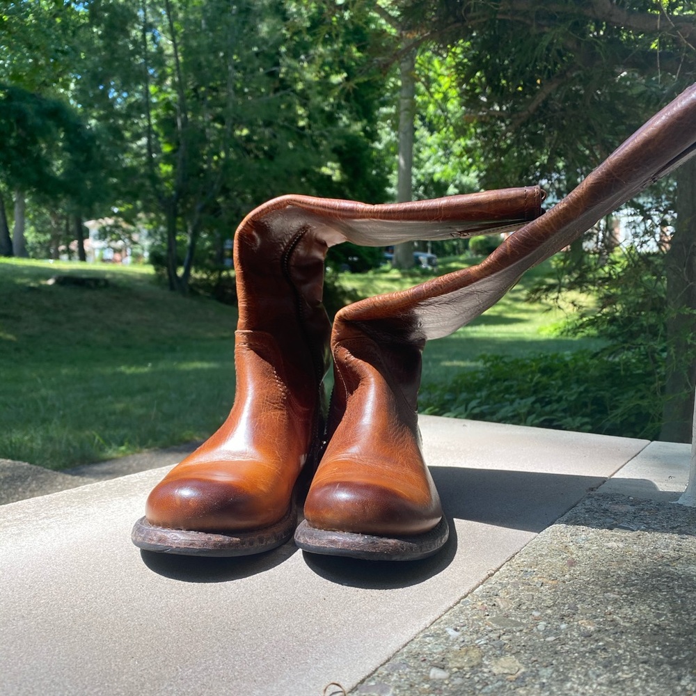 Frye Jenna Leather Inside Zip Boots